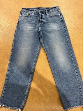 Lucky Brand Straight-Leg Jeans in Faded Blue
